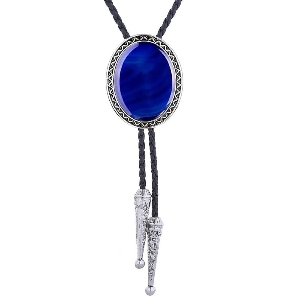 1872 Bolo tie Western Cowboy Leather Necktie Halloween Costume Bolo ties 4#